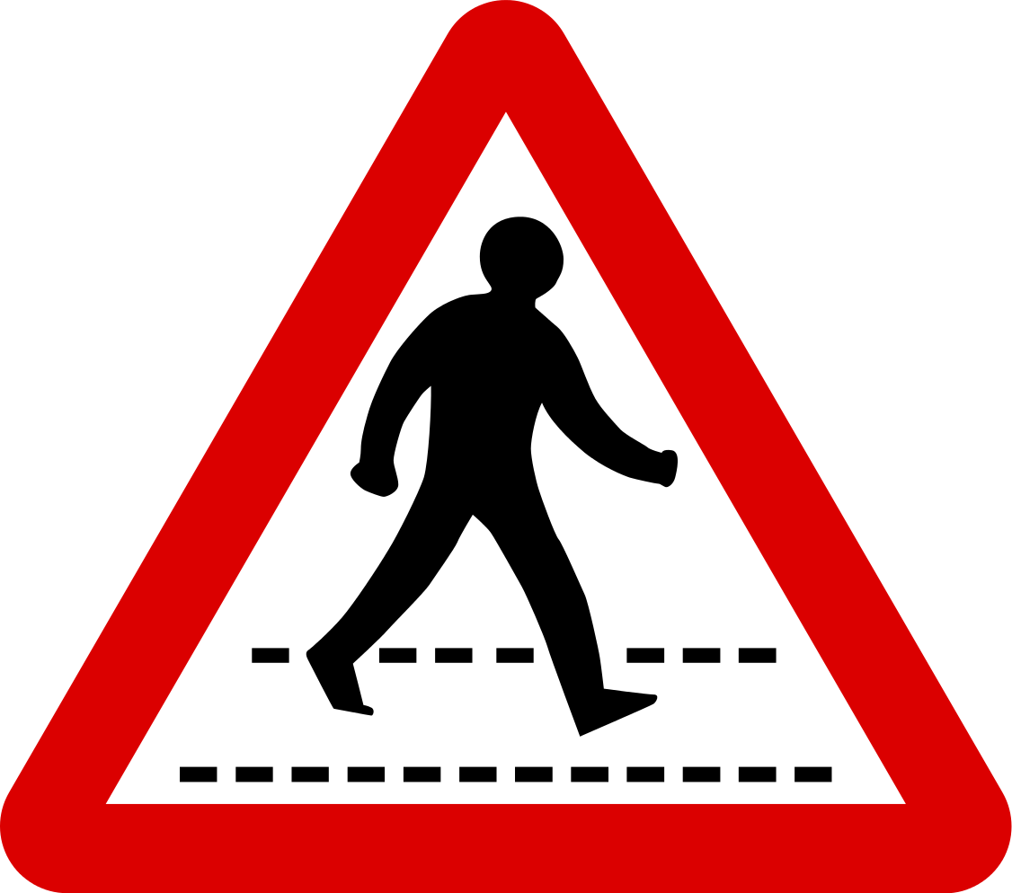 Zebra crossing ahead